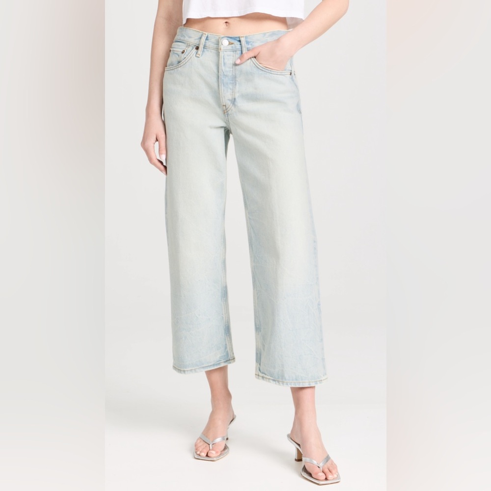 NWT // RE/DONE // Loose Crop Jeans, Sz 29, Color: Ranch Water